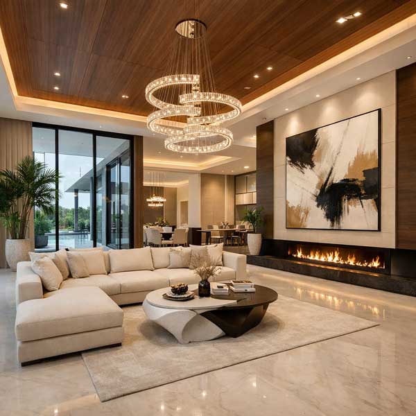 طراحی طراحی مدرن و لوکس داخلی