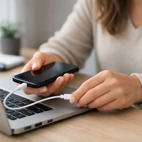 ترفند در حال اتصال گوشی به موبایل