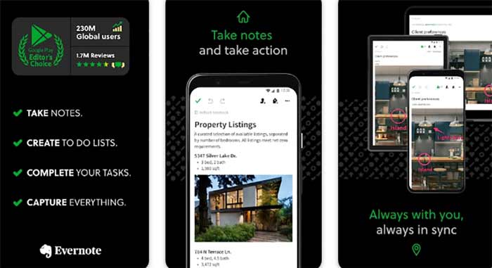 اپلیکیشن اندروید اپلیکیشن Evernote