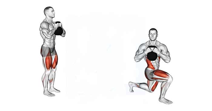 ۷. لانج پیچشی با دمبل (Lunge with Twist)